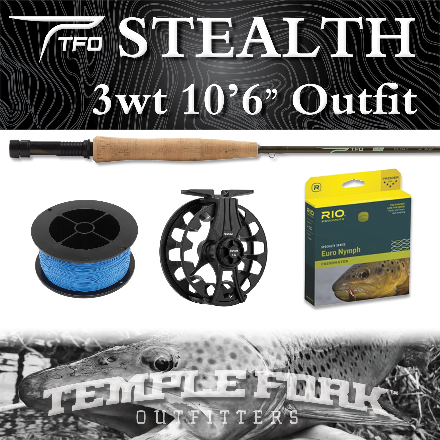 TFO Stealth Euro Nymph 3wt 10'6 – Raft & Fly Shop