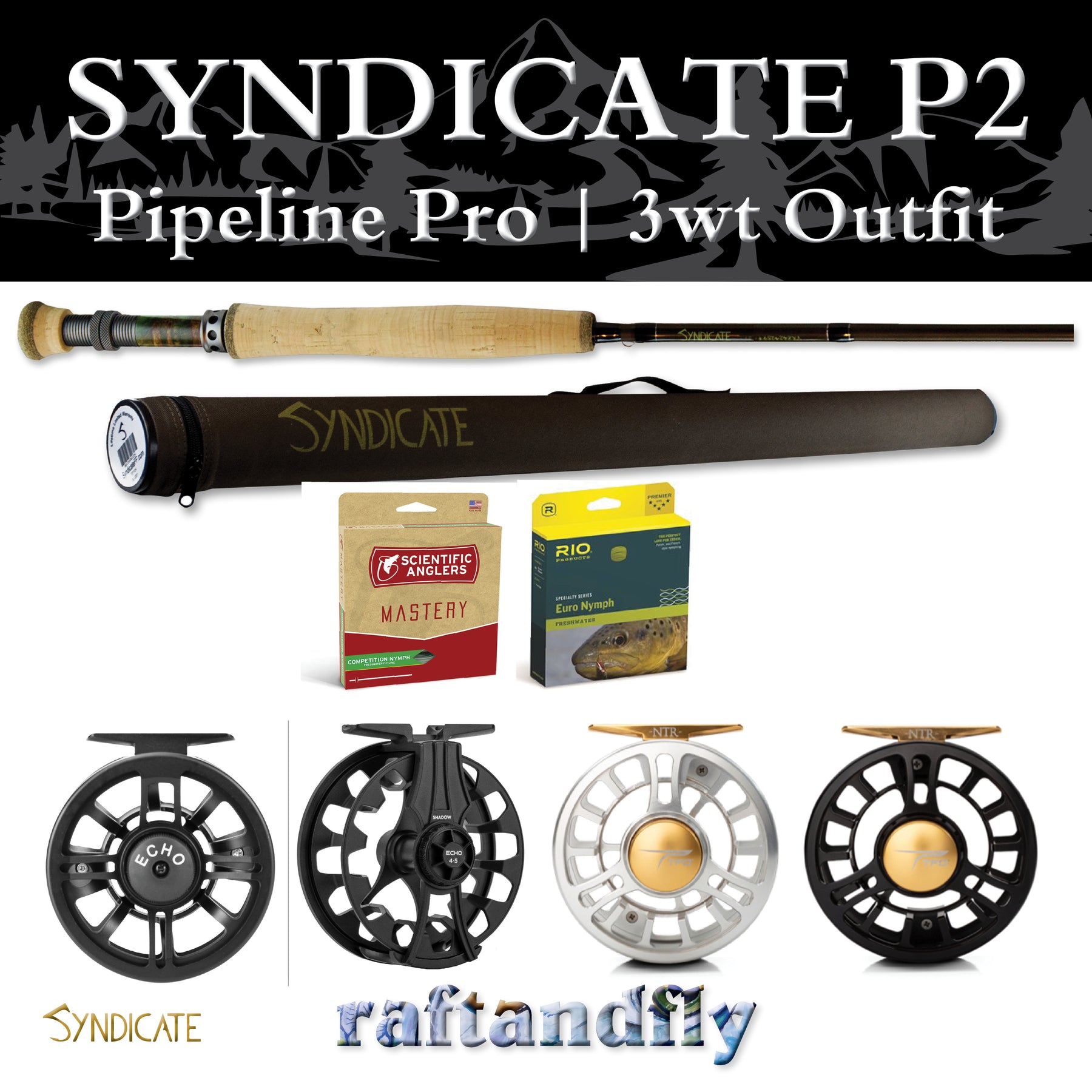 Syndicate P2 Pipeline Pro 2wt 10'0 Outfit – Raft & Fly Shop