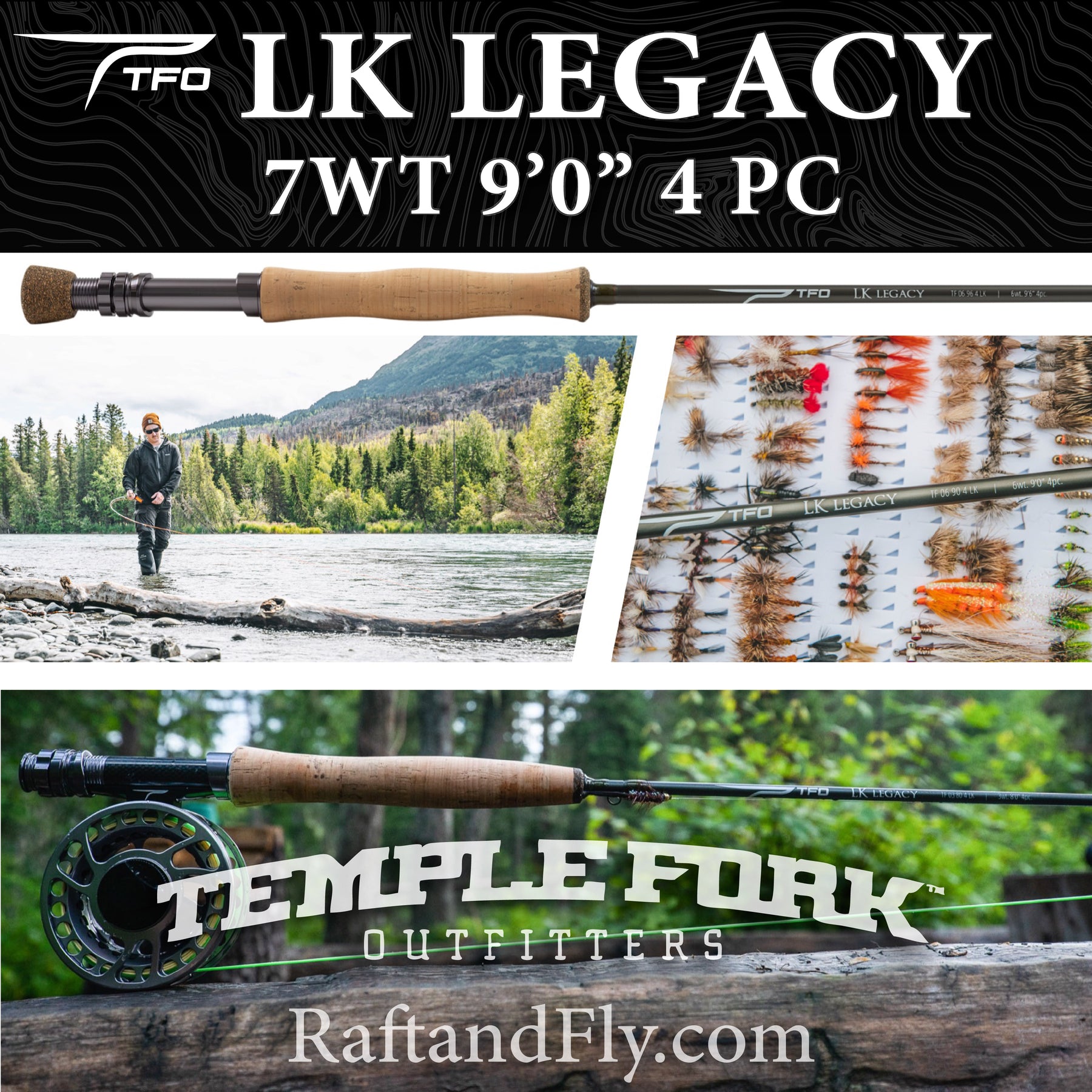 TFO Stealth Euro Nymph 3wt 10'6 Fly Rod Outfit Temple Fork, CHOOSE YOUR  SETUP