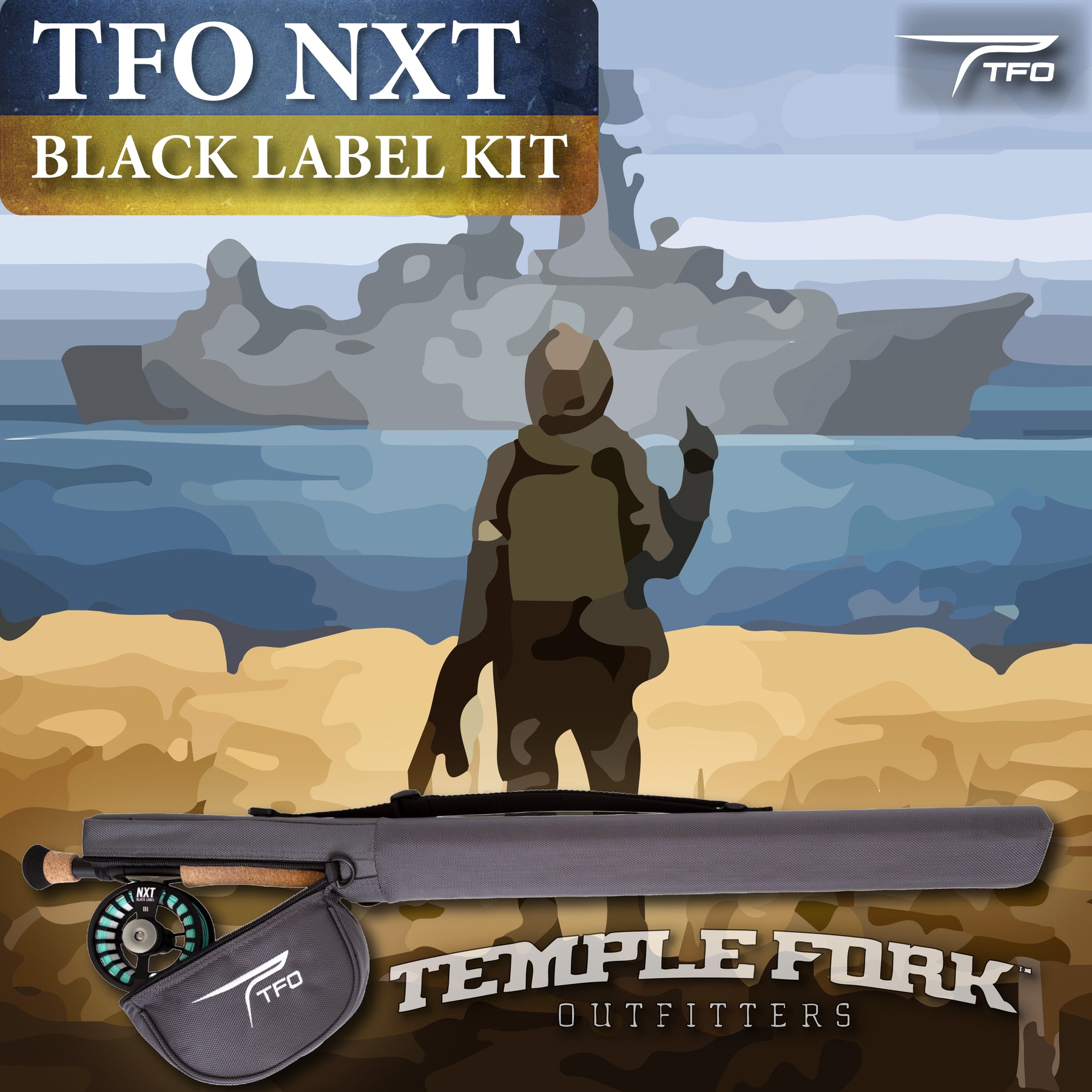 TFO NXT Black Label Fly Rod Kit