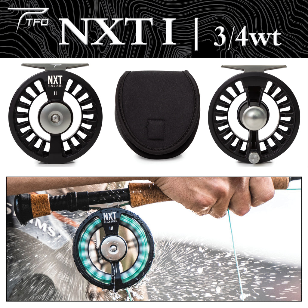 TFO NXT Black Label I 3/4wt Fly Reel