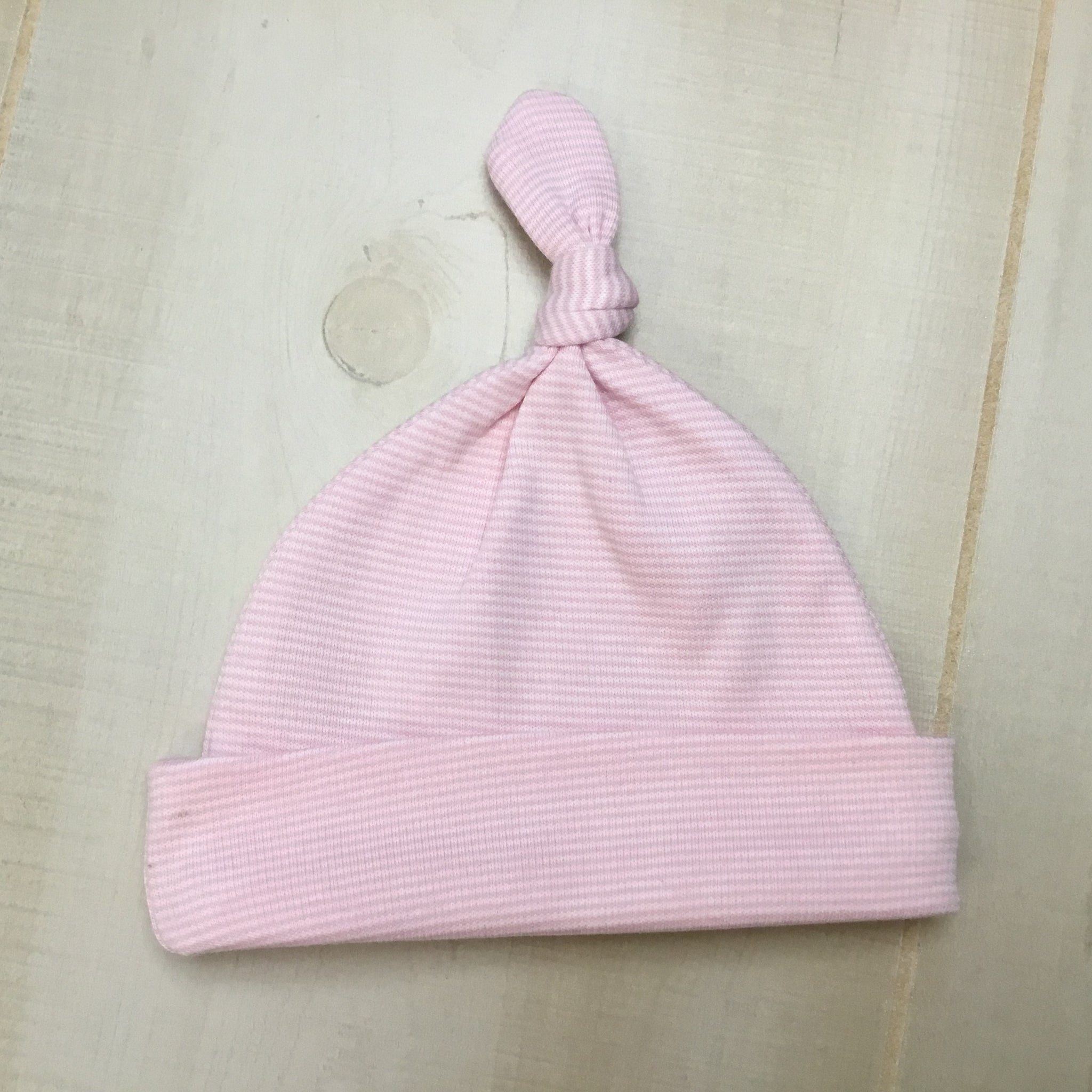 Solid & Striped Color Knotted Beanie Hats - Unisex | Little Blanks, LLC