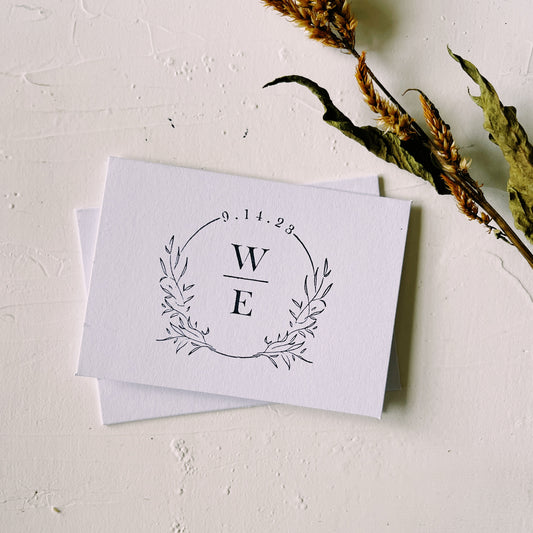 Simple Thank You Wedding Stamp - W14