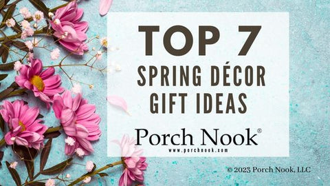 Porch Nook | As the days become warmer and longer, springtime begs for renewal. This year’s spring style is all about soft colors, feminine florals, and vintage character. Browse my 7 favorite spring finds that will transform your space by filling it with unique character, and fresh details.