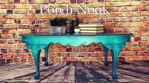 Coffee Table painted with Porch Nook "The Real Teal"