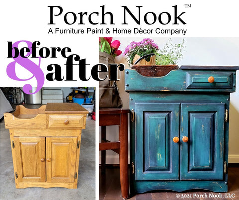 Porch Nook | Custom Furniture Painting, dry sink