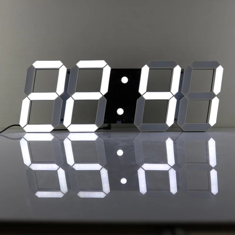 3d wall clock led