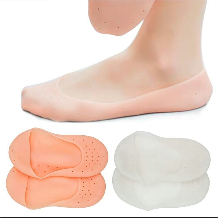 1Pair Silicone Insole Moisturizing Socks Heels Protector Anti Crack Foot Spa Socks Gel Shoes Insoles Feet Care Pedicure Socks (5801038643362)