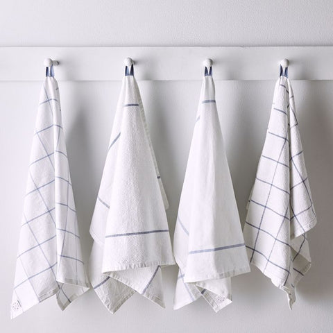 hanging kitchen towels display
