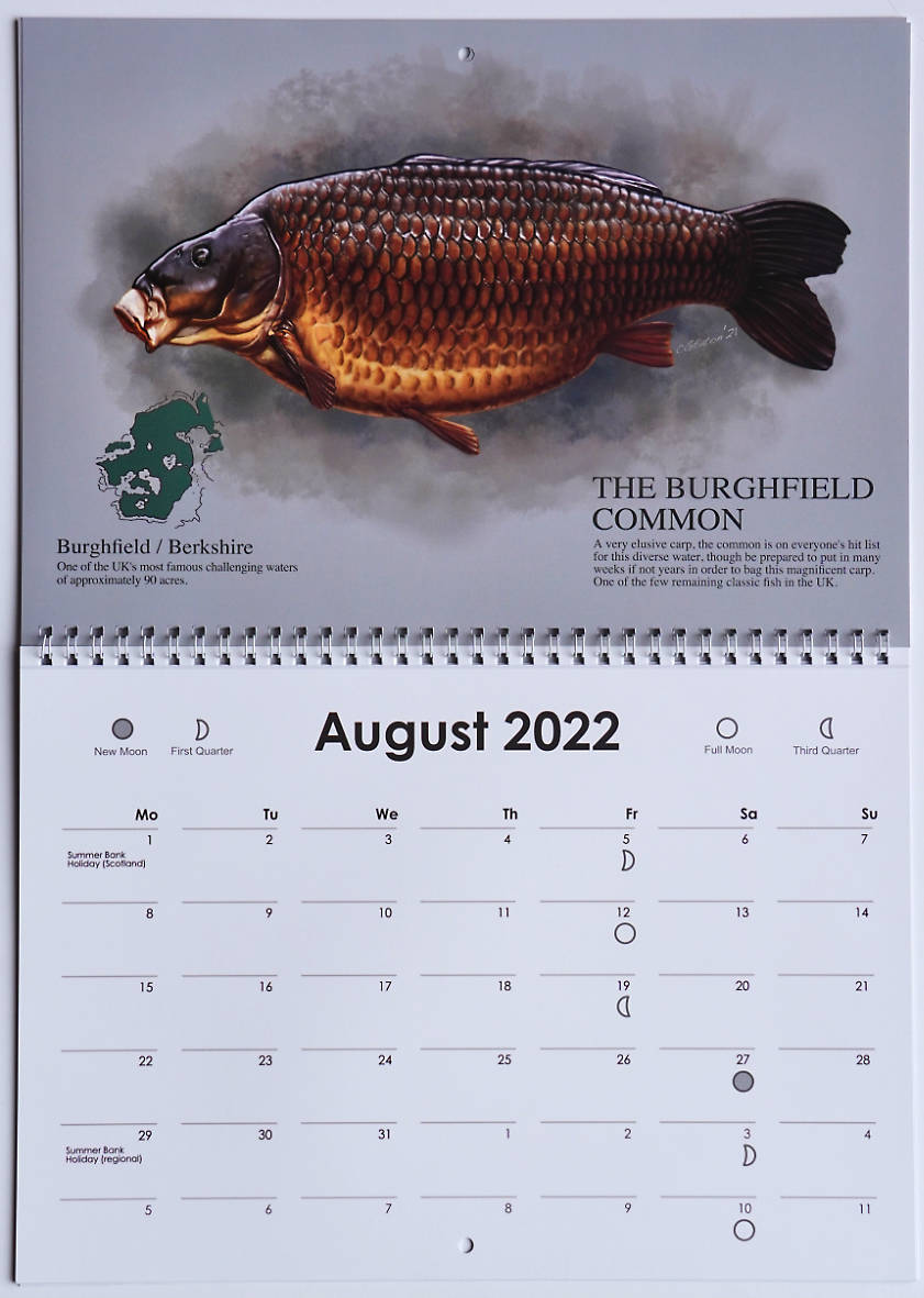 Carp Art Calendar 2022 - Yateley Angling Centre