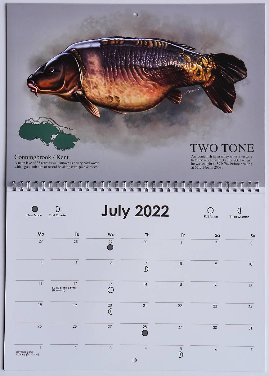 Carp Art Calendar 2022 - Yateley Angling Centre