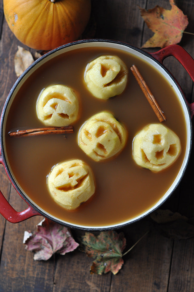 Shrunken heads in spiced cider punch