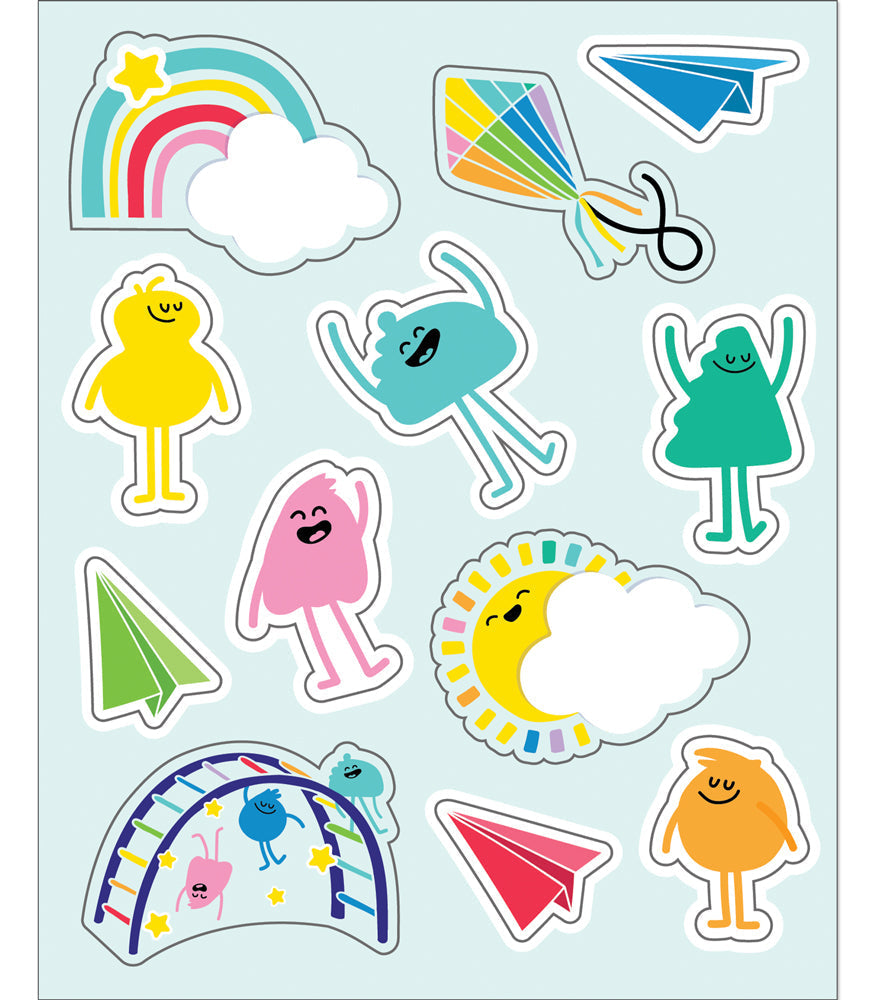 Think Positive Motivational Stickers –