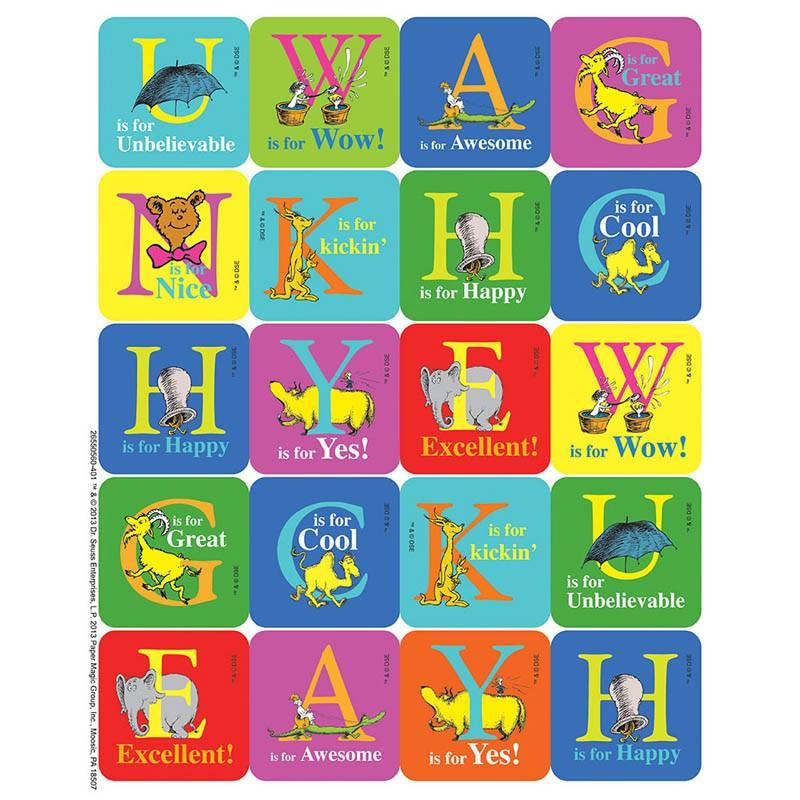 Dr. Seuss ABC Theme Stickers – Classborder.com