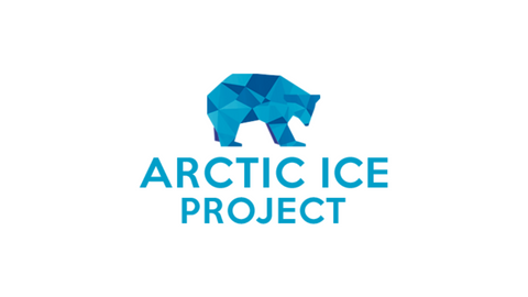 Arctic Ice Project Logo with polar bear graphic