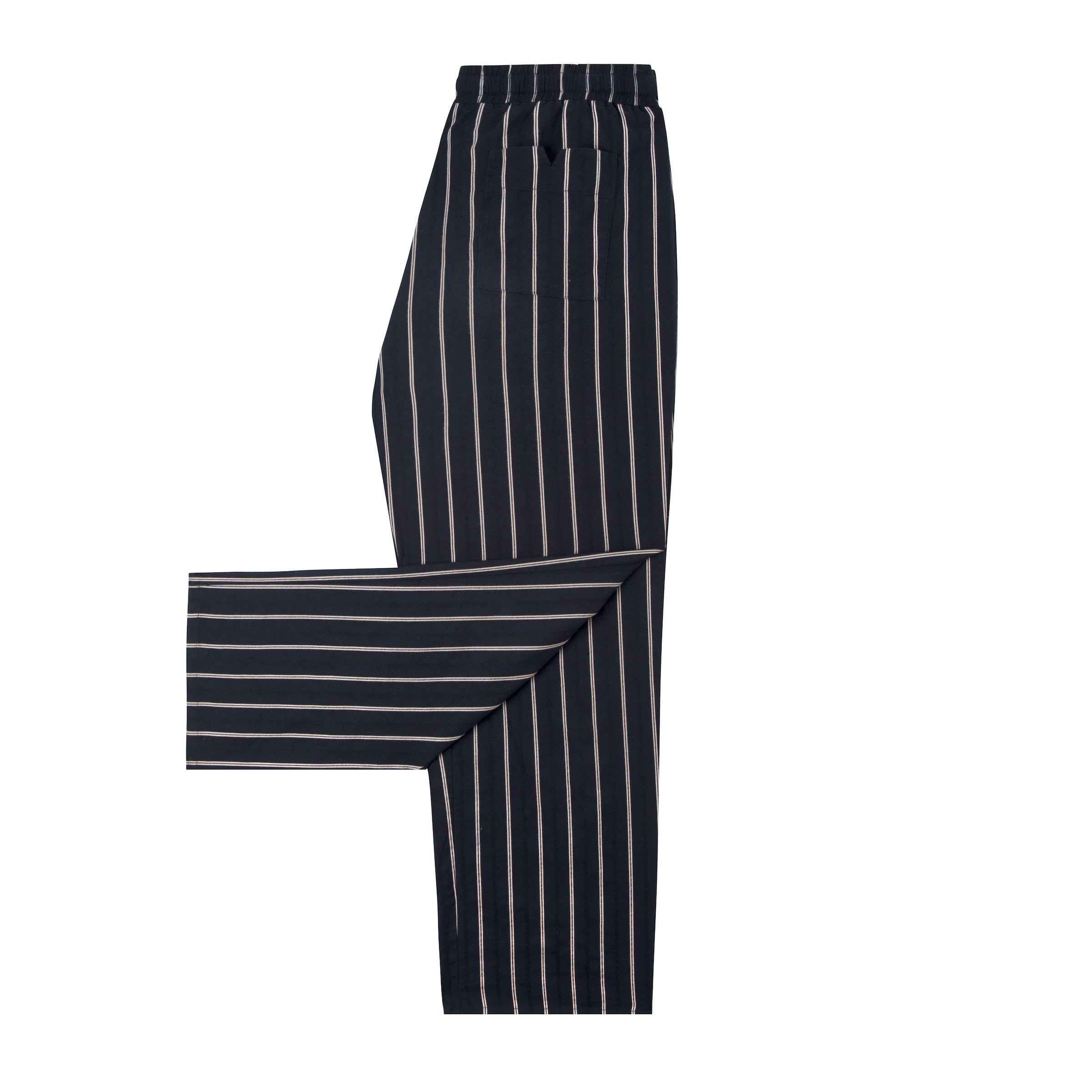 Easy-Going Pants (Navy Jacquard Stripe)