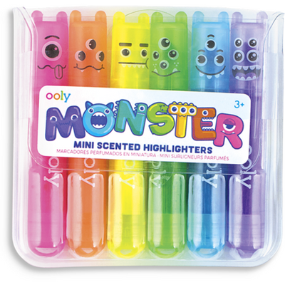 Ooly Mini Monster Scented Neon Markers: Set of 6