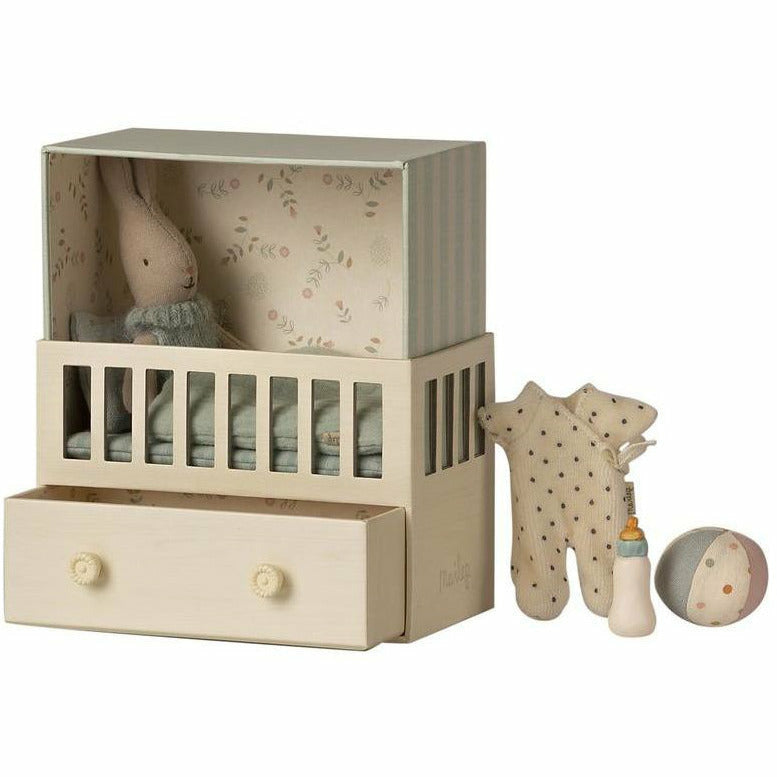 Image of Maileg Baby Room With Micro Rabbit