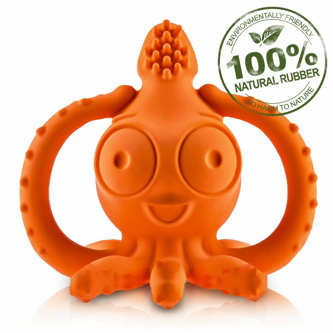 BlueTextured Silicone Fish Teether - Eco Baby Boutique