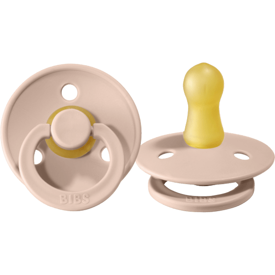 Image of BIBS USA- Natural Rubber Pacifier 2 Pack - Blush