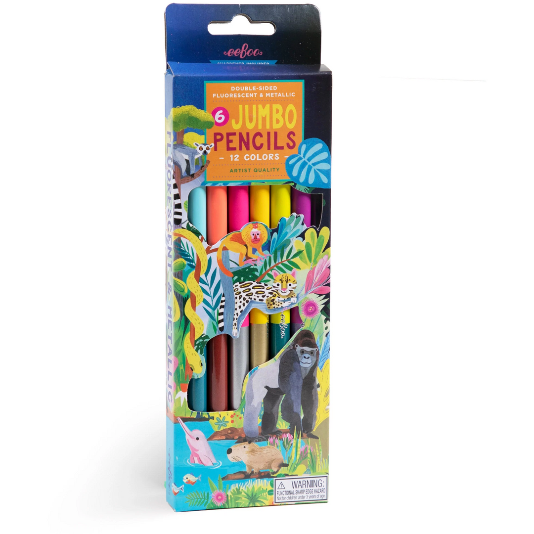 eeBoo 100 Colors Double-Sided Pencils (50ct)