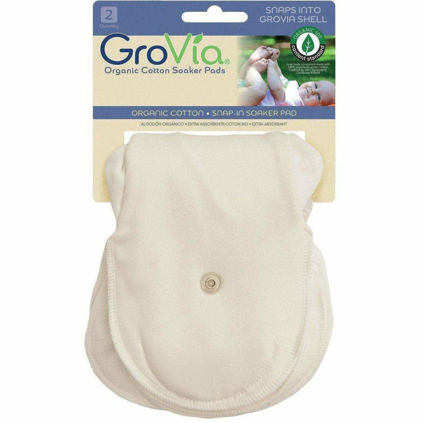 Image of GroVia Organic Cotton Soaker Pad: 2-Pack