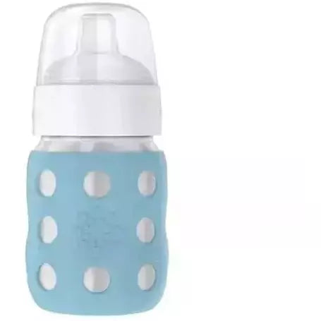 8oz Glass Baby Bottle with Silicone Sleeve | Lifefactory Mint