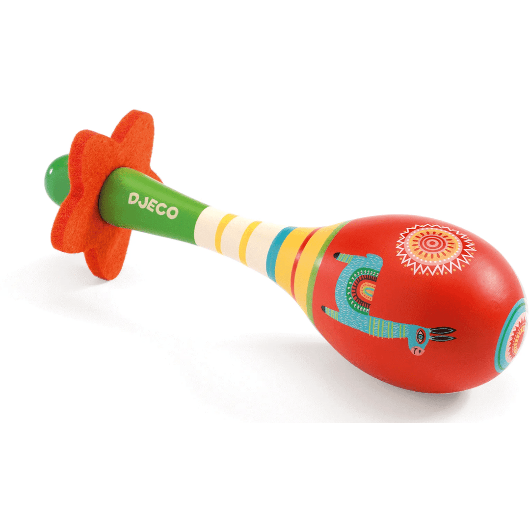 Djeco Set de 3 Instruments Tambourin Maracas Castagnettes - Mes