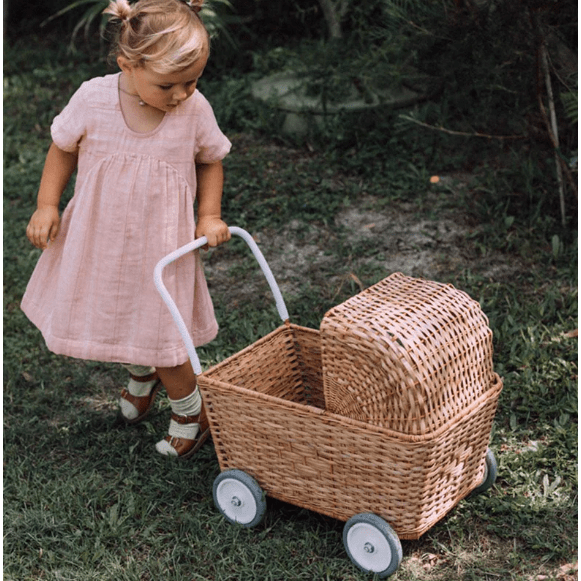 Image of Olli Ella Rattan Strolley Natural