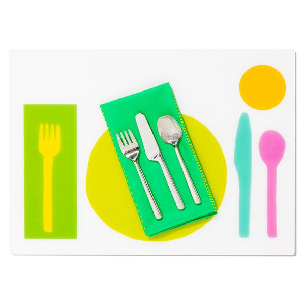 Nat Poëzie Bevoorrecht Kid's Montessori Placemat & Utensils | Lovevery