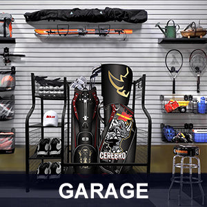 Mythinglogic Golf Storage Garage Organizer, Golf Bag Storage Stand