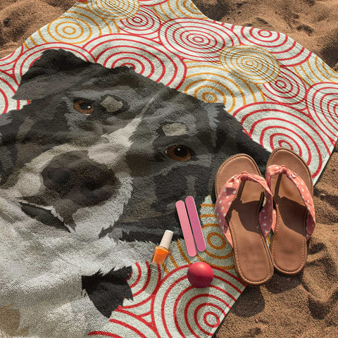 Custom photo beach towel