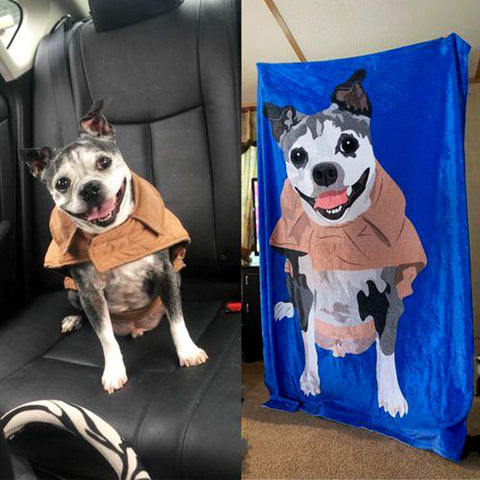 custom fleece blanket of your pet