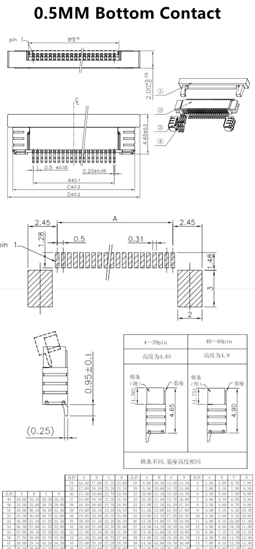 0.5mm FPC FFC Connectors - 10 Pack from PMD Way with free delivery worldwide