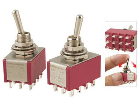 4PDT Toggle Switch - Two Pack from PMD Way with free delivery