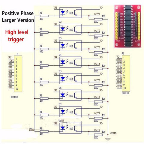 Useful 8 Channel Optocoupler Breakout Board from PMD Way with free delivery worldwide