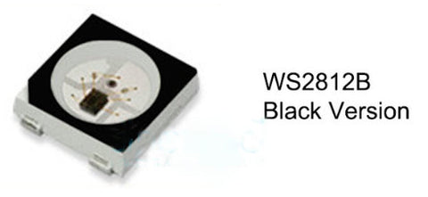 WS2812B RGB LED Strip - 144 LED/m - 2m Roll - Black PCB — PMD Way