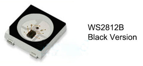 WS2812B RGB LED x 1000 - Black - Full Reel from PMD Way with free delivery worldwide