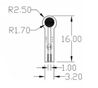 Thin Film Flexible Force Sensor 0-200g from PMD Way with free delivery worldwide