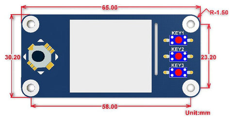 1.3" 240 x 240 IPS LCD pHAT for Raspberry Pi Zero from PMD Way with free delivery worldwide