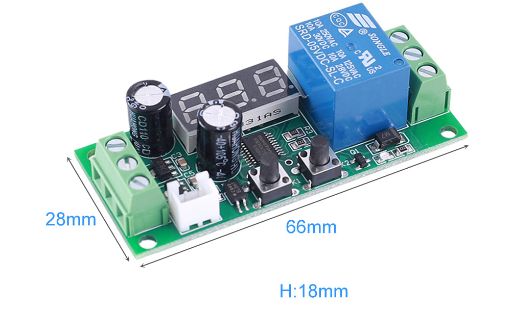 5V DC Timer Relay with External Trigger Button from PMD Way with free delivery worldwide