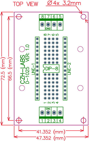 Useful DIP-8 IC Terminal Block Board from PMD Way with free delivery worldwide