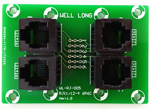 Premier Cable Rj11 Rj12 Pass-Through Breakout Board with DIN Rail