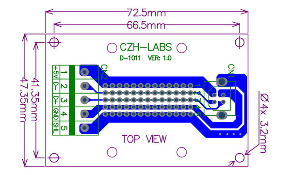 Useful USB Type B Socket Terminal Block Board from PMD Way with free delivery worldwide