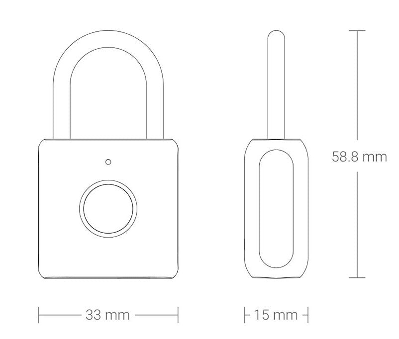 Never need padlock keys again with the Xiaomi Intelligent Fingerprint Padlock from PMD Way with free delivery, worldwide