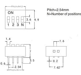 Assorted Through Hole DIP Switch Kit - 35 Pieces from PMD Way with free delivery worldwide