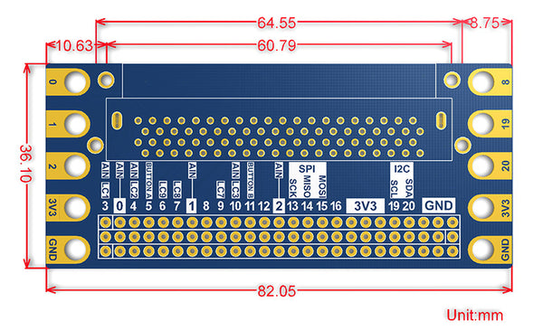 Harness all the connections with the Edge Connector Breakout Board for BBC micro:bit from PMD Way with free delivery worldwide