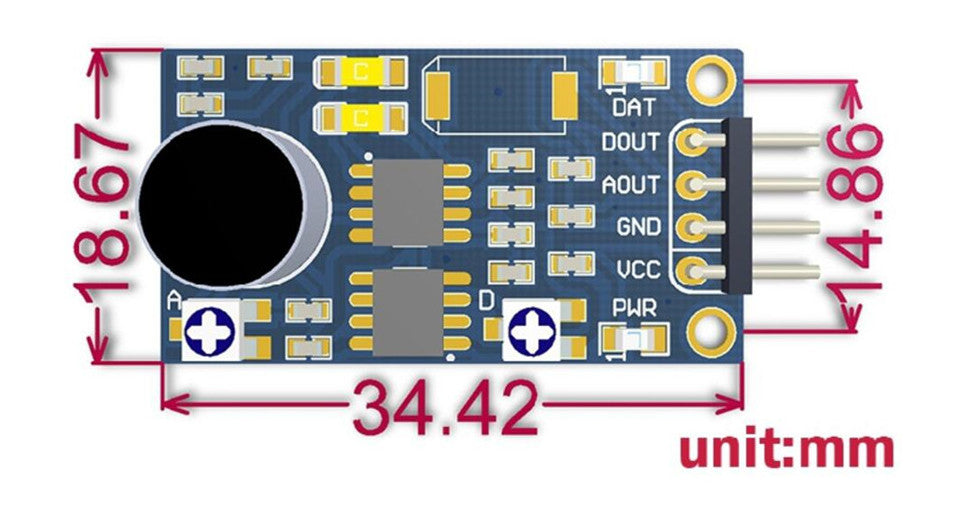 Electret Microphone Amplifier - LM386 from PMD Way with free delivery worldwide