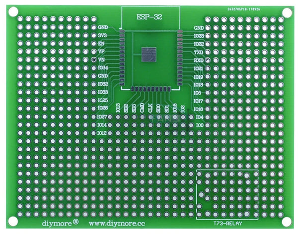 Double Sided Prototype PCB ESP8266 ESP-12E ESP-12F ESP32 ESP-32S in packs of five from PMD Way with free delivery worldwide