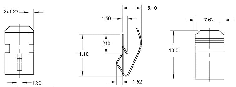 Leaf Spring Battery Contacts - 10 Pack from PMD Way with free delivery worldwide